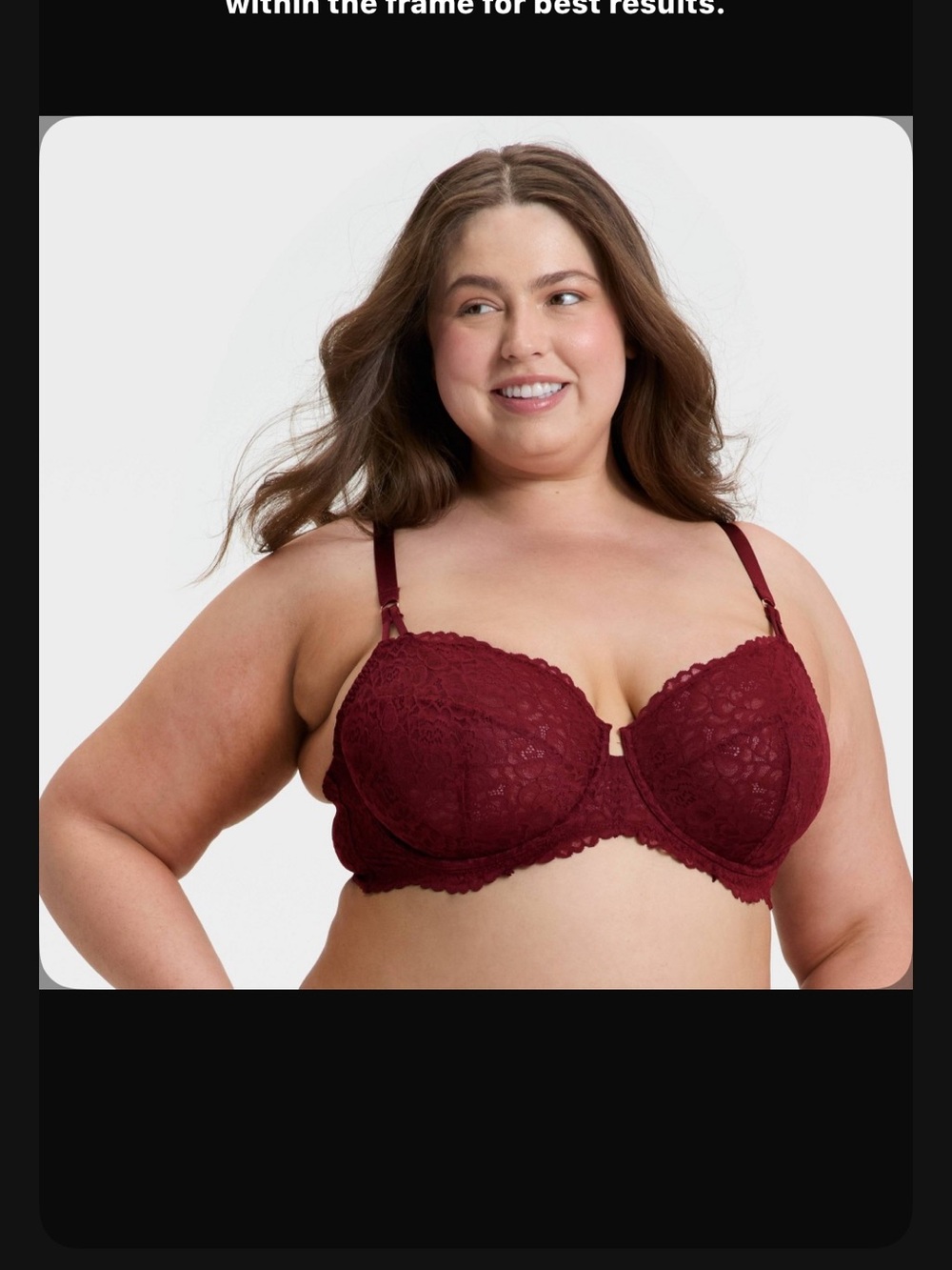 Auden Women's Lace Unlined Balconette Bra - Berry Red 38B
